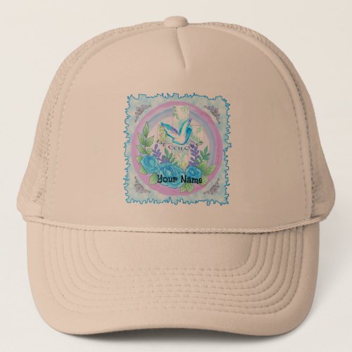 Dove Cross De Colores Trucker Hat