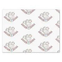 Godmother - Personalized Floral Cross Sage Green Wrapping Paper, Zazzle