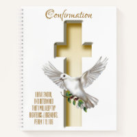 Dove Cross Scripture Confirmation Baptism