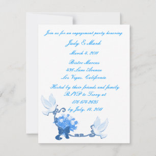 Dove Custom Engagement Party Invitation
