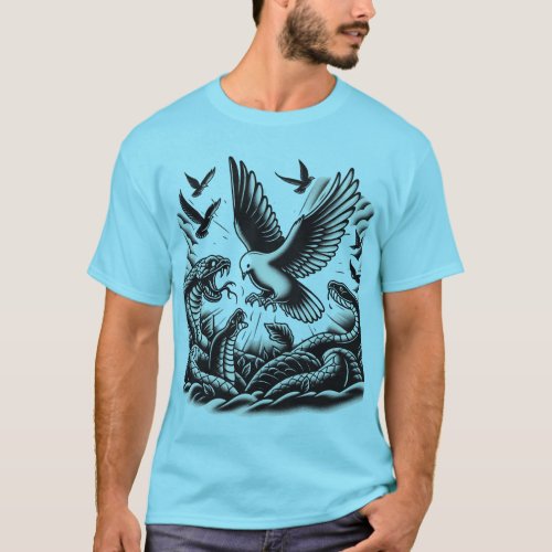  Dove Escaping the Serpents Pit T_Shirt Collectio