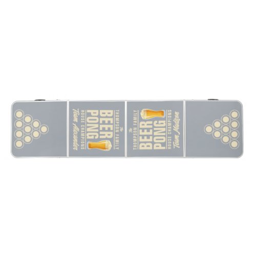 Dove Gray Brew Battle Champions Team Names Beer Pong Table