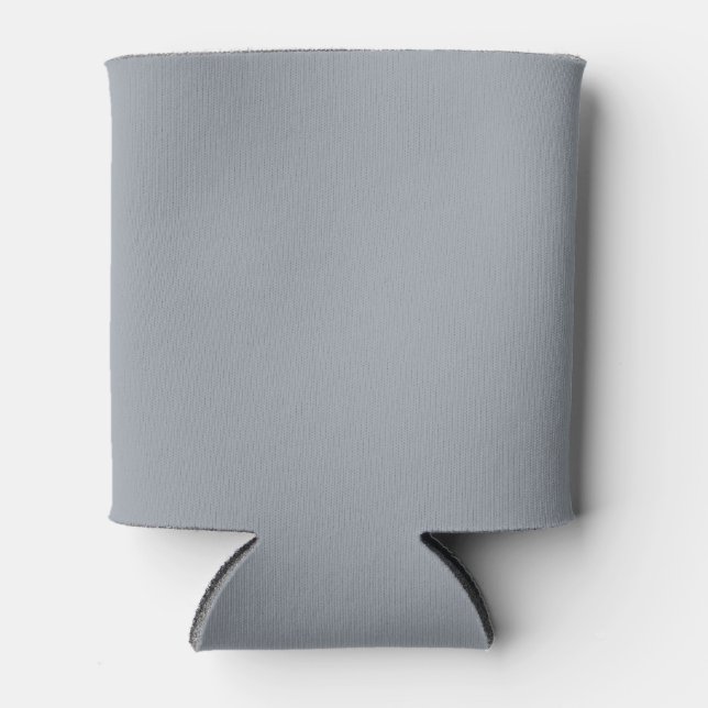 Dove Gray Solid Color Can Cooler (Front)