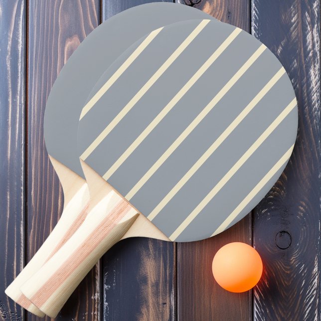 Dove Gray Striping and Solid Ping Pong Paddle (Creator Uploaded)