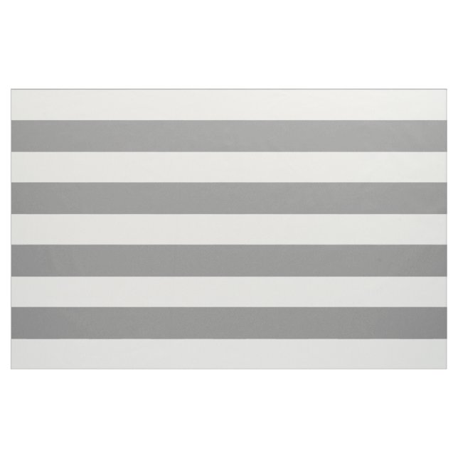 Dove Grey and White Stripes Fabric (Fat Quarter)