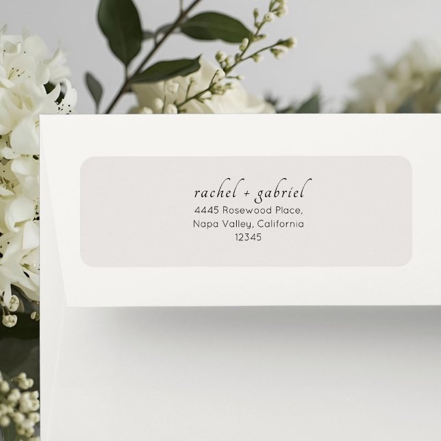 Dove Grey | Chic Simple Clean Wedding Label (Creator Uploaded)