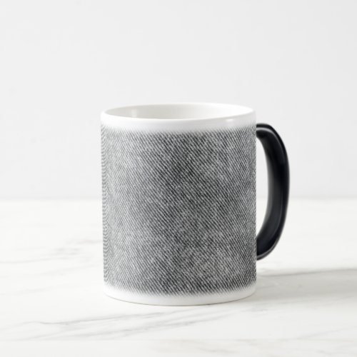 Dove Grey Denim Pattern Magic Mug