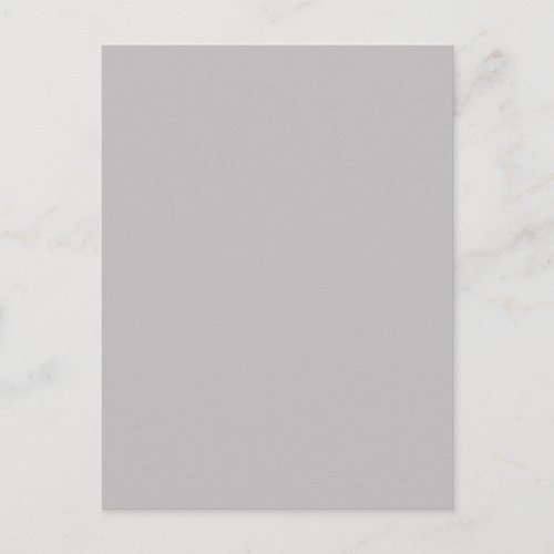Dove Grey Gray Silver Solid Trend Color Background Postcard