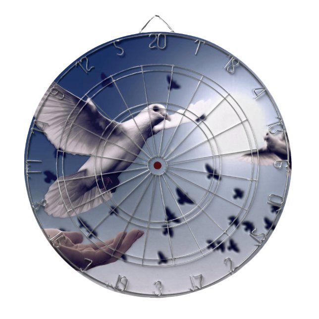 Dove Hand Trust Dart Board (Front)
