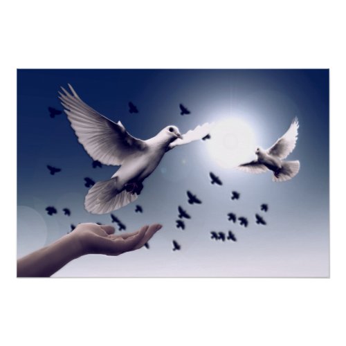 Dove Hand Trust Poster