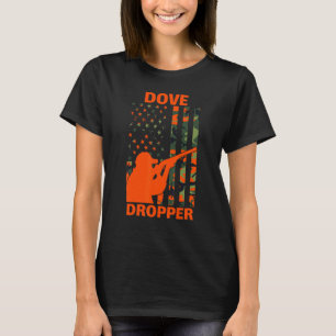 Dove Hunting Camo American Flag Bird Hunter Dove D T-Shirt