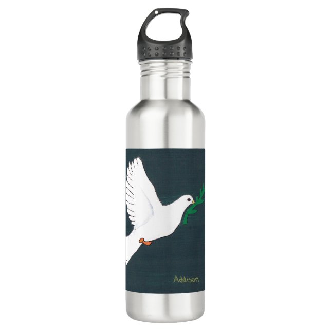 Dove - Kids Art for CHOC Stainless Steel Water Bottle (Front)