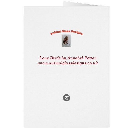 Dove Love Birds Art (Back)