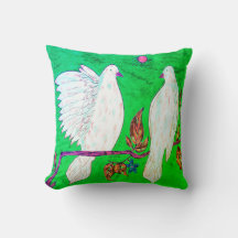Dove Love Throw Pillow