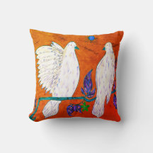 Dove Love Throw Pillow