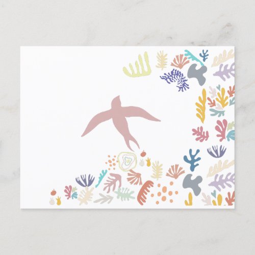 Dove Matisse Art Elements  Invitation Postcard