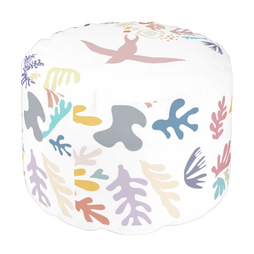 Dove Matisse Art Elements Pouf