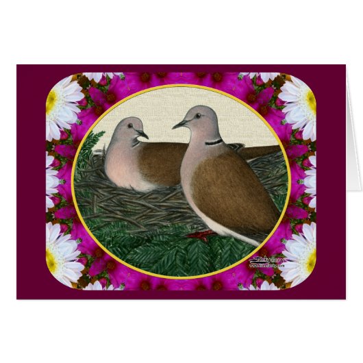 Dove Nest and Flowers (Front Horizontal)