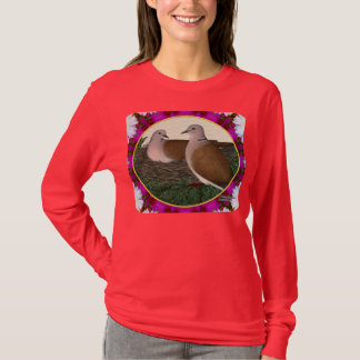 Dove Nest and Flowers T-Shirt