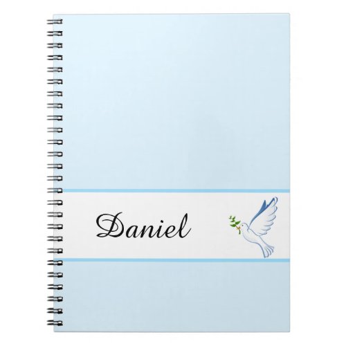 Dove Notebook_Custom Name Notebook