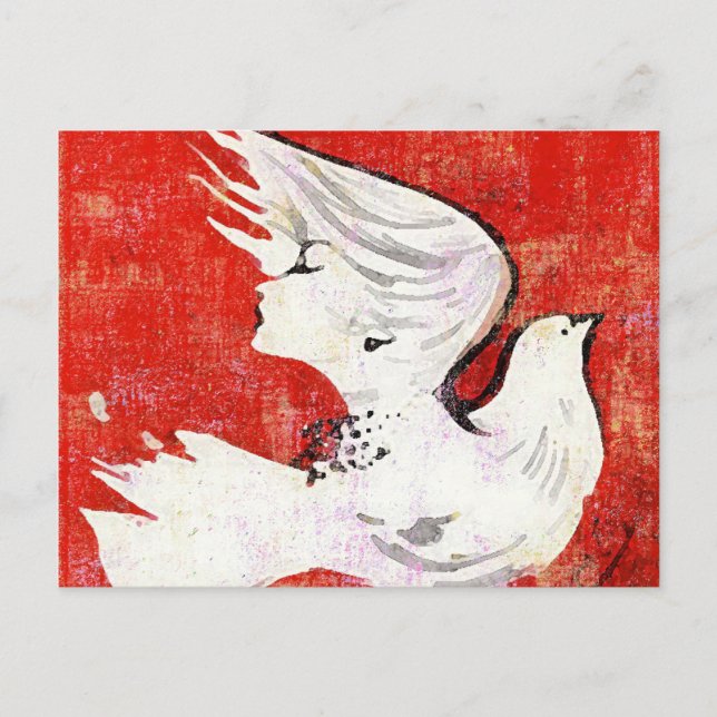 Dove of a Women ~ Postcard / Invitation (Front)