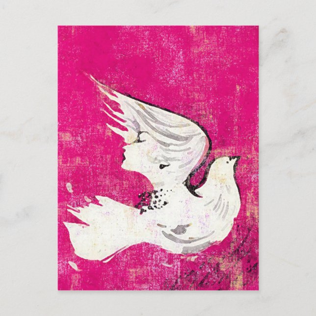 Dove of a Women ~ Postcard / Invitation (Front)