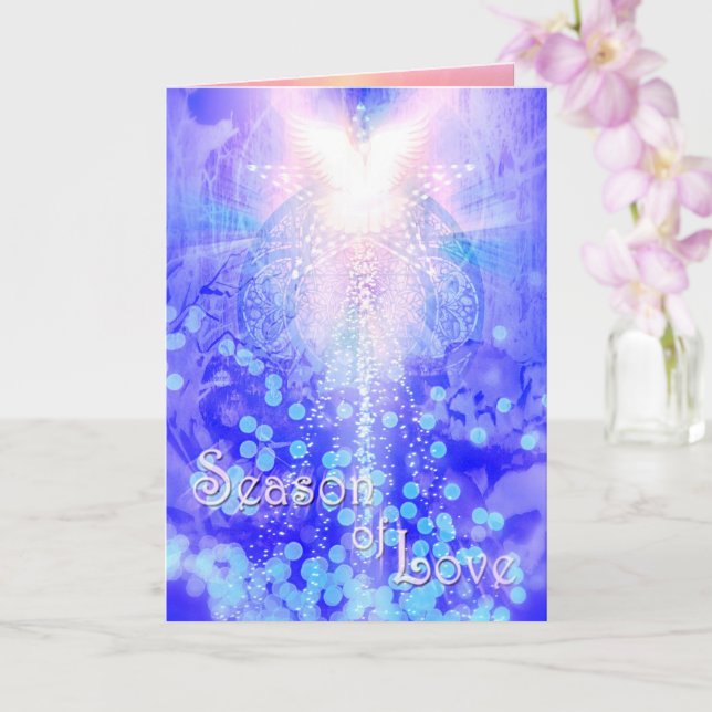 Dove of Christmas "SEASON OF LOVE" Card (Orchid)