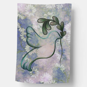 Dove of Hope and Peace House Flag