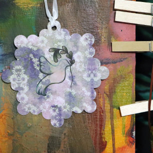 Dove of Hope and Peace Ornament Card