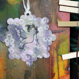 Dove of Hope and Peace                             Ornament Card