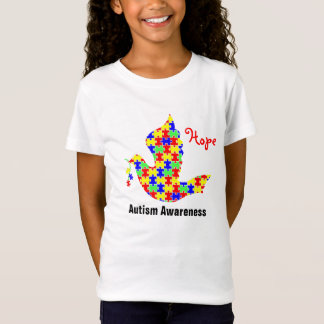 Dove of Hope - Autism Puzzle Pieces T-Shirt