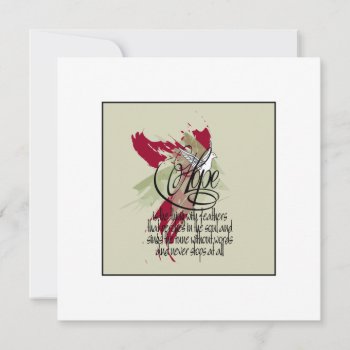 Dove Of Hope Card by ArtDivination at Zazzle