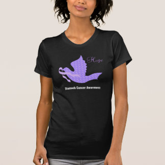 Dove of Hope Periwinkle Ribbon - Stomach Cancer T-Shirt