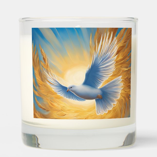 Dove of Hope  Scented Candle (Front)