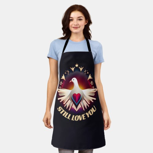 Dove of Love Express Your Affection with Style Apron