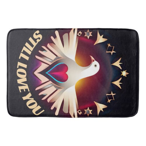 Dove of Love Express Your Affection with Style Bath Mat