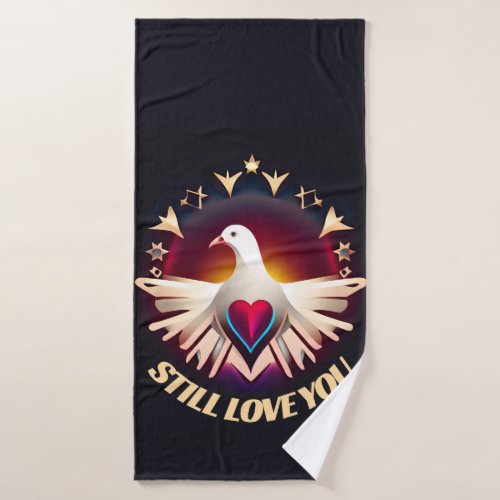 Dove of Love Express Your Affection with Style Bath Towel