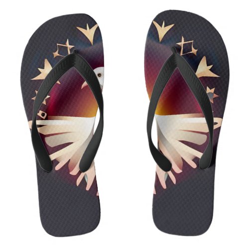 Dove of Love Express Your Affection with Style Flip Flops