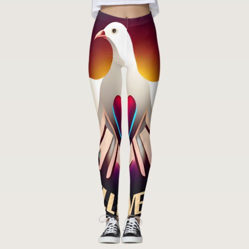 Dove of Love Express Your Affection with Style Leggings