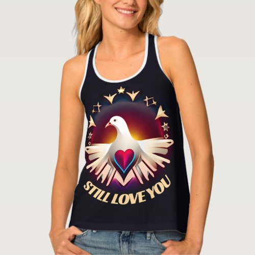 Dove of Love Express Your Affection with Style Tank Top