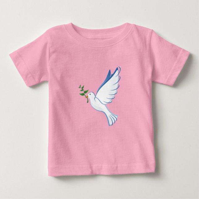 Dove of Peace Baby Tee (Front)