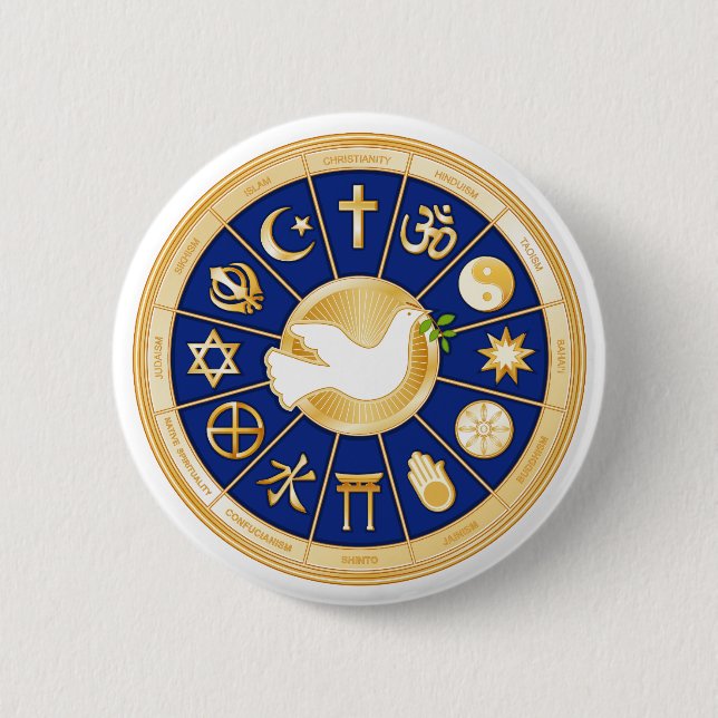 Dove of Peace Button (Front)