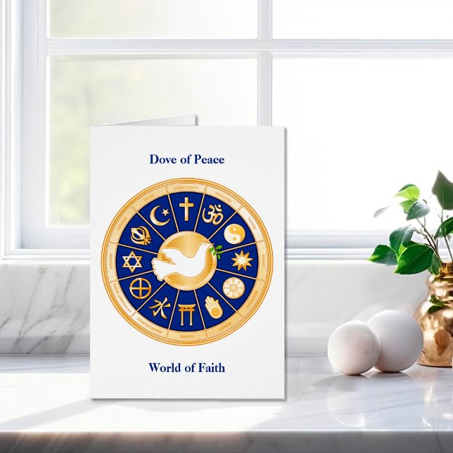 Dove of Peace Card (Dove of Peace in a World of Faith. )