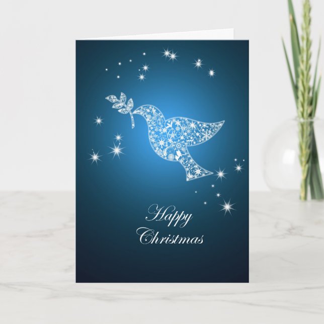 Dove of peace Christmas card (Front)