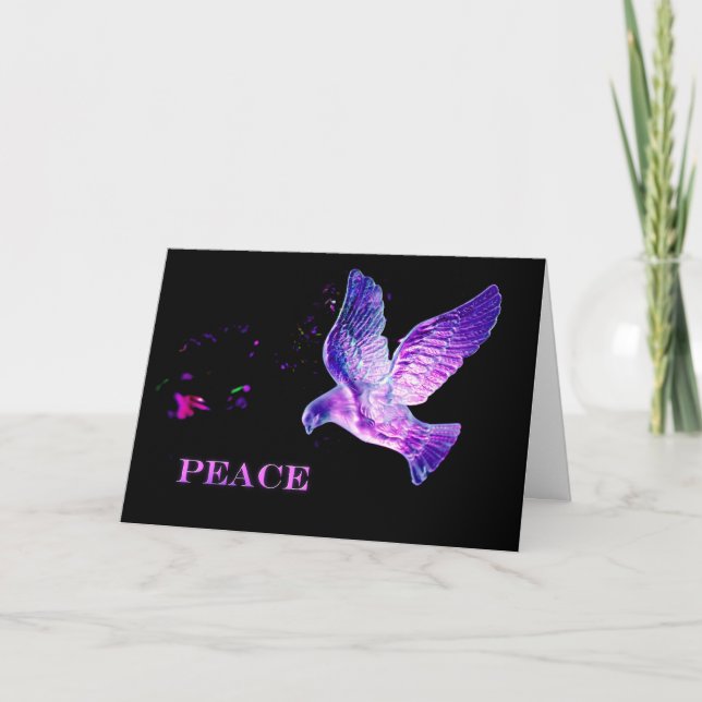 Dove of peace Christmas design Holiday Card (Front)