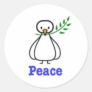 Dove of Peace Classic Round Sticker