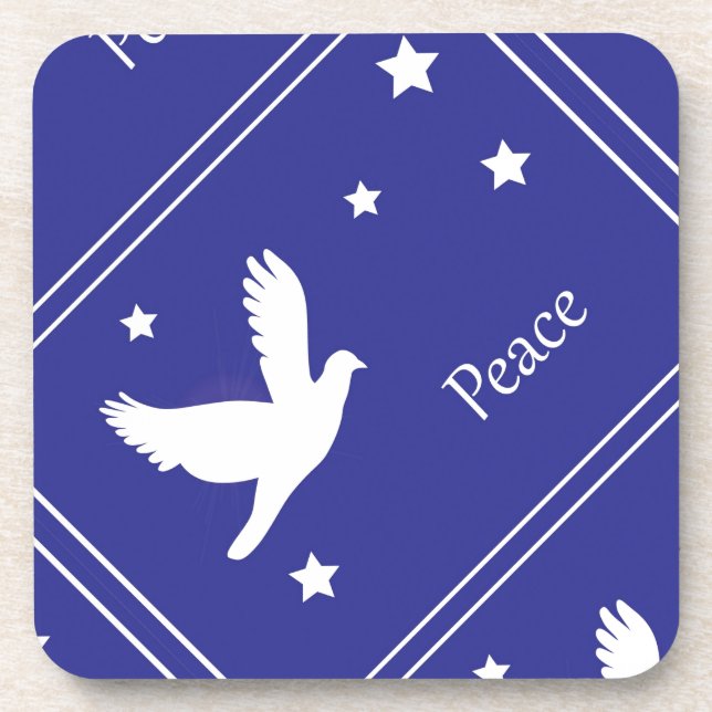 dove of peace drink coaster (Front)