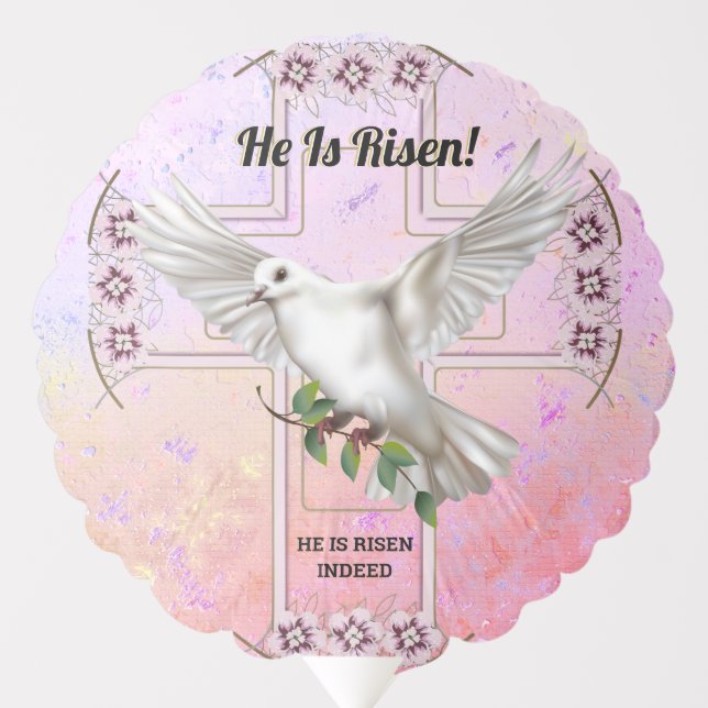 Dove of Peace Easter Balloon (Front)