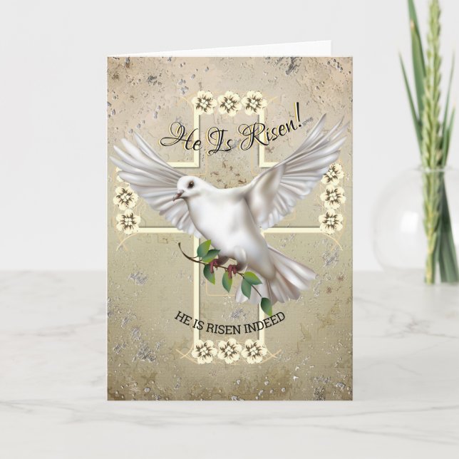 Dove of Peace Easter Card (Front)