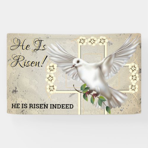 Dove of Peace Easter Church Banner